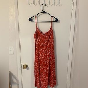 Uniqlo Red Midi Dress